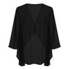 Women Lightweight Chiffon Cardigan Open Front Loose Fit Summer Half Sleeve Casual Outerwear Top for Outdoor