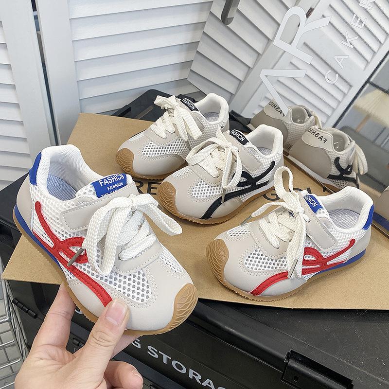 Single Net Children's Shoes 2025 Spring and Summer New Girls and Boys Forrest Gump Shoes Soft Sole Sports Shoes Casual Shoes Ultra-light Sole