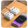 4/6 Port USB Charging Adapter Splitter With Data Transfer And Power Delivery For Phones Tablets Laptops