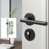 Moderne Deurslot en Handgrepen Mat Zwart Deurklink Heavy Duty Aluminium Split Privacy Deur Hendel Handgreep Slot
