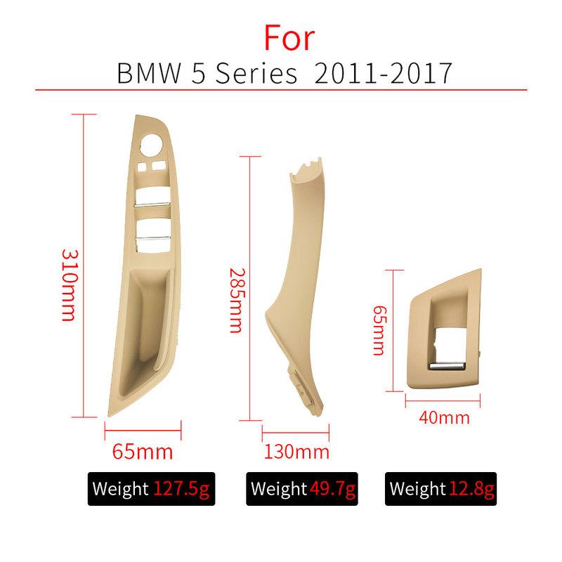 For BMW F10 F11 Car Inner Handle Interior Door Panel Driver's Window Switch Frame Storage Box Sets for BMW 5 Series 520 528 535