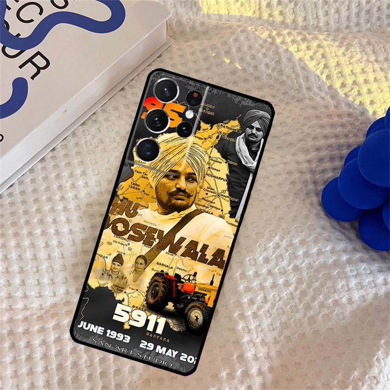 Indischer Rapper Sidhu Moose Wala Handyhülle Für Samsung Galaxy S25 S24 Ultra S9 S10 S20 S22 S21 Plus S23 FE Schutzhülle