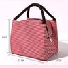 Hot Sale Stripe Women's Kids Lunch Bag Water-Resistant Insulated Picnic Food Storage Container Thermal Handbag Cooler Bag  Practical Use