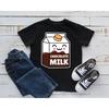 Cute Kawaii Chocolate Milk Cartoon Print Kids T Shirt Toddler Youth SweaT Long Sleeve Apparel  Vintage Washed Casual