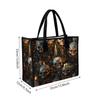 Gothic Skull Candle Pattern Tote Bag Casual Daily Outdoor Handbag Large Capacity All-match Handheld Bag