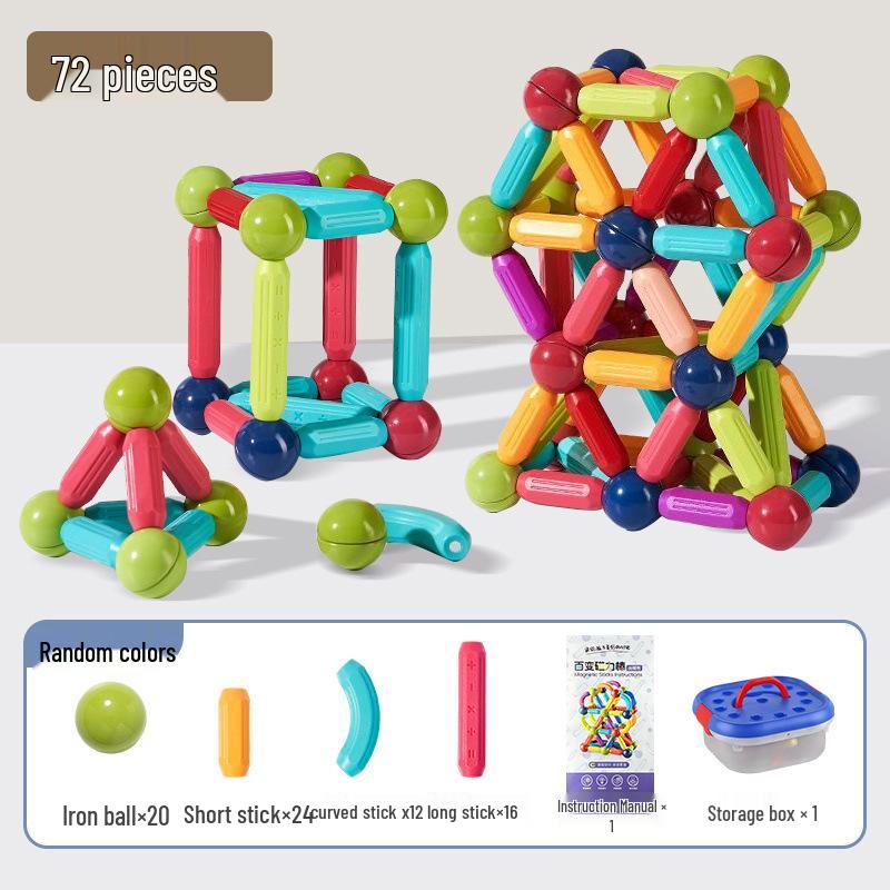 Magnetic Building Blocks Set for Early Education, Ages 0-3 – Boys & Girls Puzzle