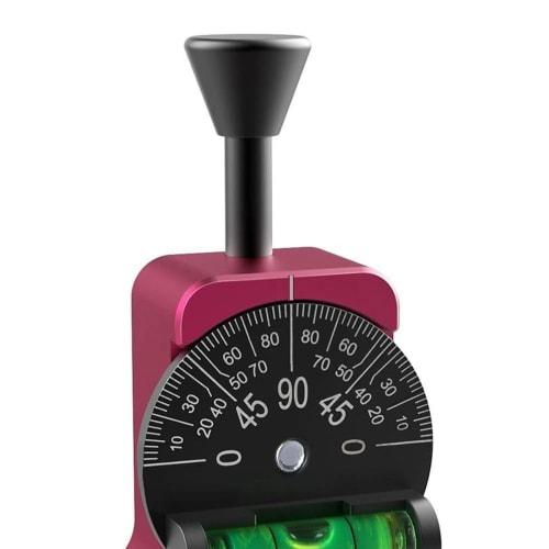 Pipe Center Finder, Pipe Fitter Tool, Measures Pipe Diameters from 1-1/2" to 6", Pipe Fitting Tool with Magnetic Centering Head and Bubble Protractor