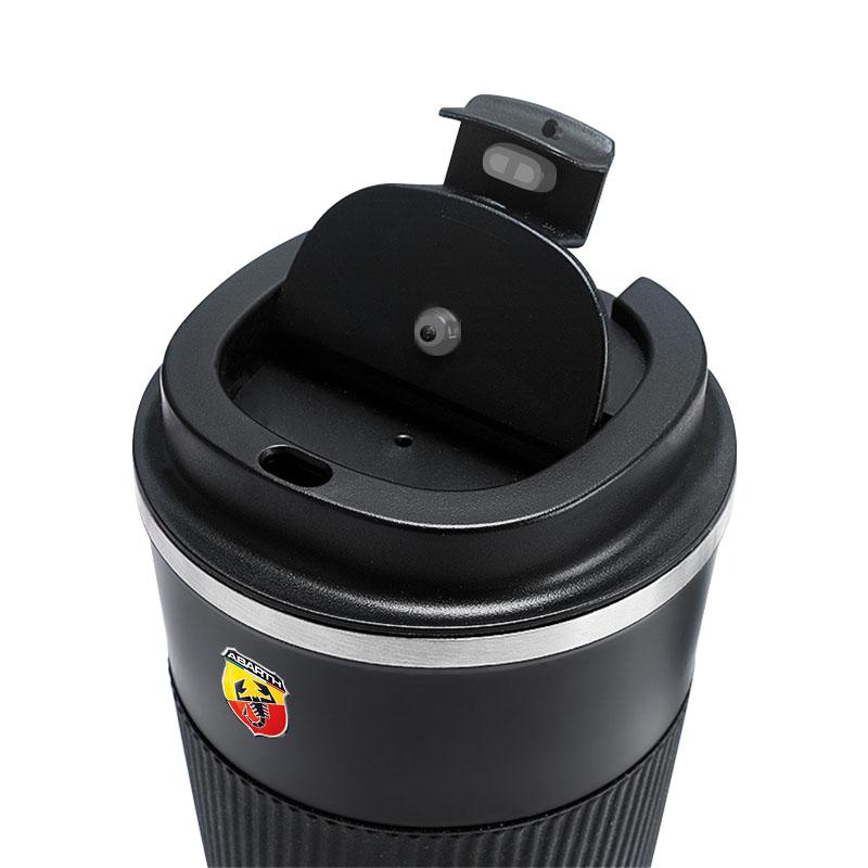 HIPNG1 Car Badge Thermos Cup Coffee Mug Stainless Steel Coffee Thermos Mug Emblem For Abbas Abarth Punto 124/125/500 Stilo Ducato Goods