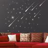 Fshion 3D Meteor Stars Universe Shooting Shiny Star Wall Sticker Reflective Wall Decals for Home Fashion Decoration Mirrors