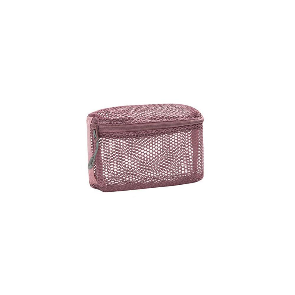 Visible Mesh Makeup Bag Hollow Nylon Storage Pouch Breathable Mesh Cosmetic Bag Girls