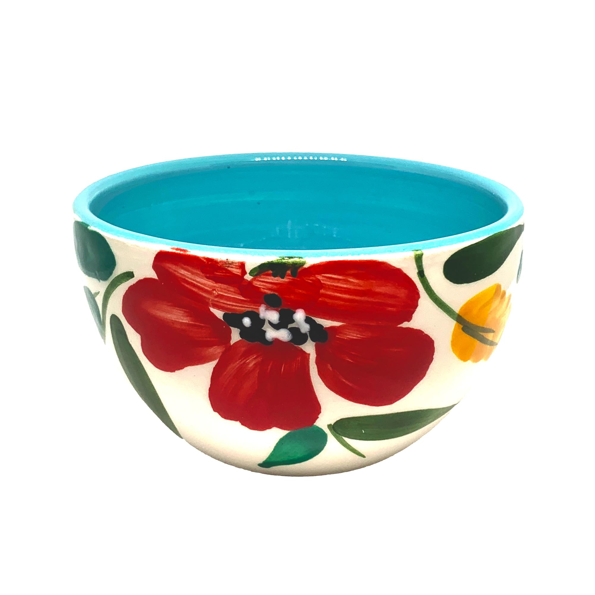 

cuenco 2 parent flowers and white 10 x 11 (red background, cm)