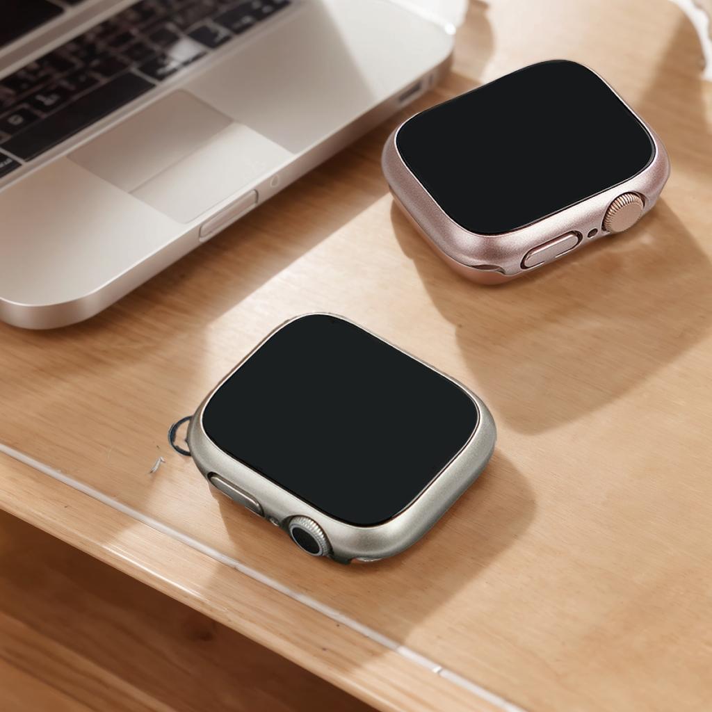 Tempered Glass+Case For Watch 38mm 40mm 41mm 42mm 44mm 45mm 46mm Screen Protector Protective Cover iWatch 10 8 7 9 6 SE 5