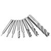 8pcs Solid Milling End Cutter Drill Bits 1 16   1 2   4 Flute High Speed Steel End Mill Set HSS Slot Tool Set HSS CNC