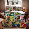 2026 3D Cool Spider-Man Cartoon Duvet Cover Set Soft Wash Bed Comfortable Student Dormitory Home Baby Bedding Best seller