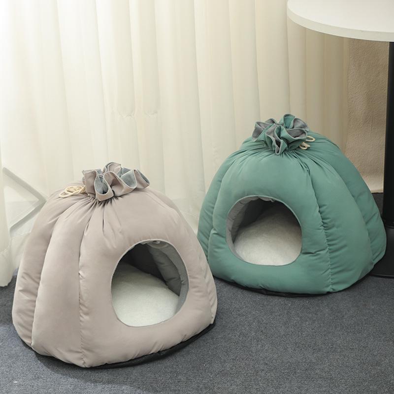 Cat Nest  Winter Warm Purse Nest  Closed Cat House  Cat House  Cat Sleeping Bag  Pet Kennel  Four-season Universal Cat Bed