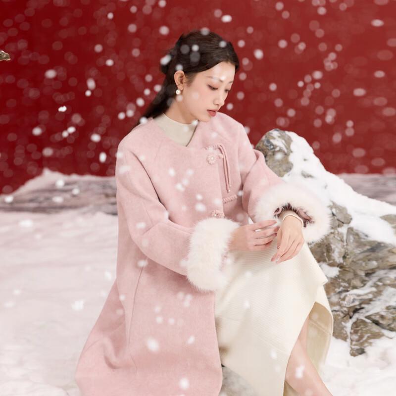 

Sancai 2025 Зимняя куртка большого размера в китайском стиле с длинным пуховиком из утиного пуха M 160/88B