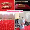Large Red Pyramid Raised Cone Shaped Silicone Mat Baking and Roasting Superb Non-Stick Food Grade Silicone for Oven Grilling BBQ