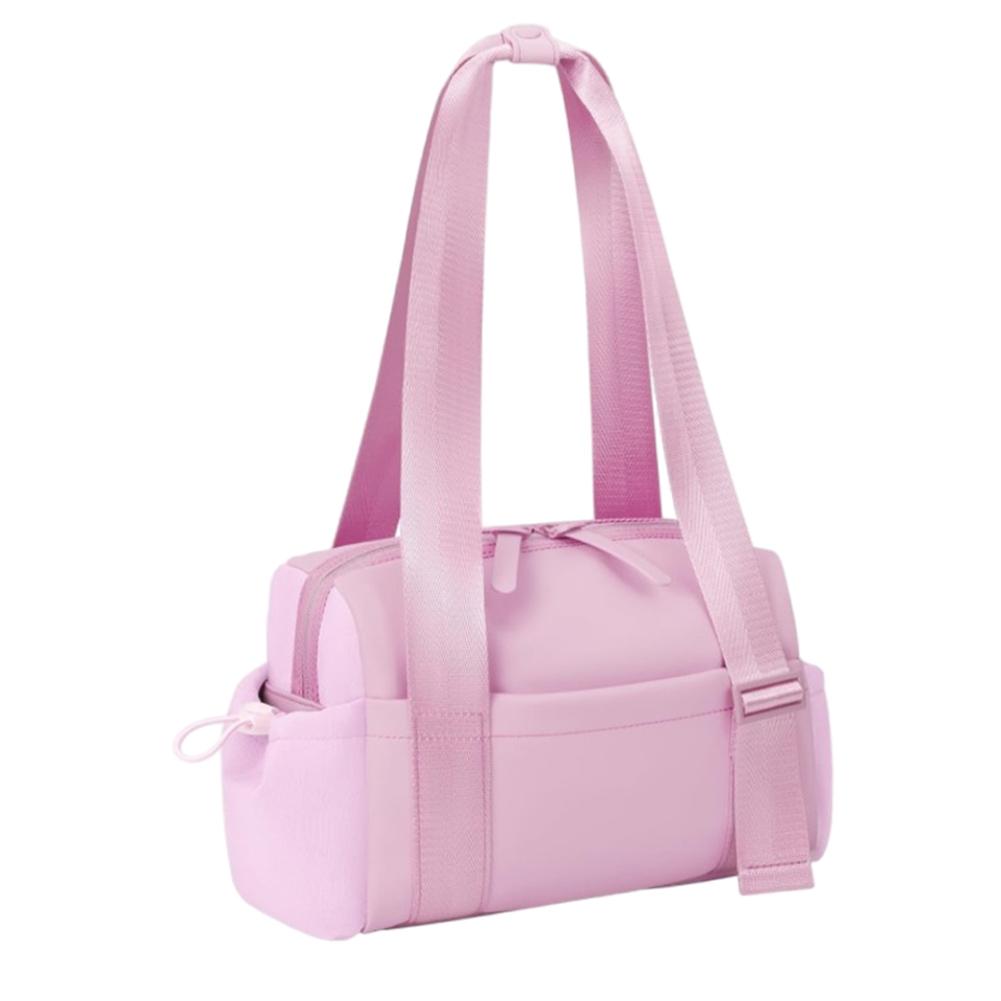 

Small Travel Handbag Multi Pockets Lightweight Duffle Shoulder Bag Anti-Slip Yoga Storage Handbag Swimming Running Hiking Bag рожевий