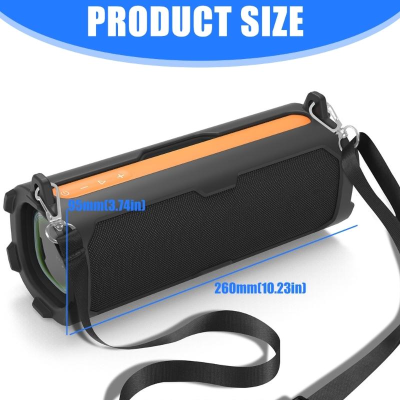 Soft Elasticity Skin Silicone Case For Sound Party Soundbox Shoulder Bag 360Degree Coverage Lightweight And Travel Friendly