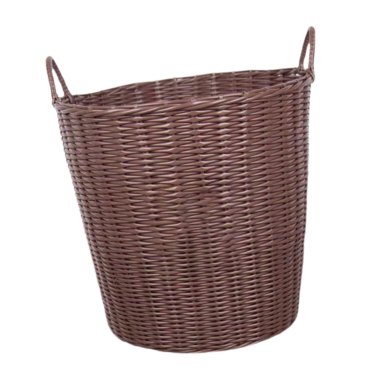 Laundry Basket Laundry Organizer Toy Storage Basket PP Woven with Handles for Easy Carrying Suitable for Bedroom S