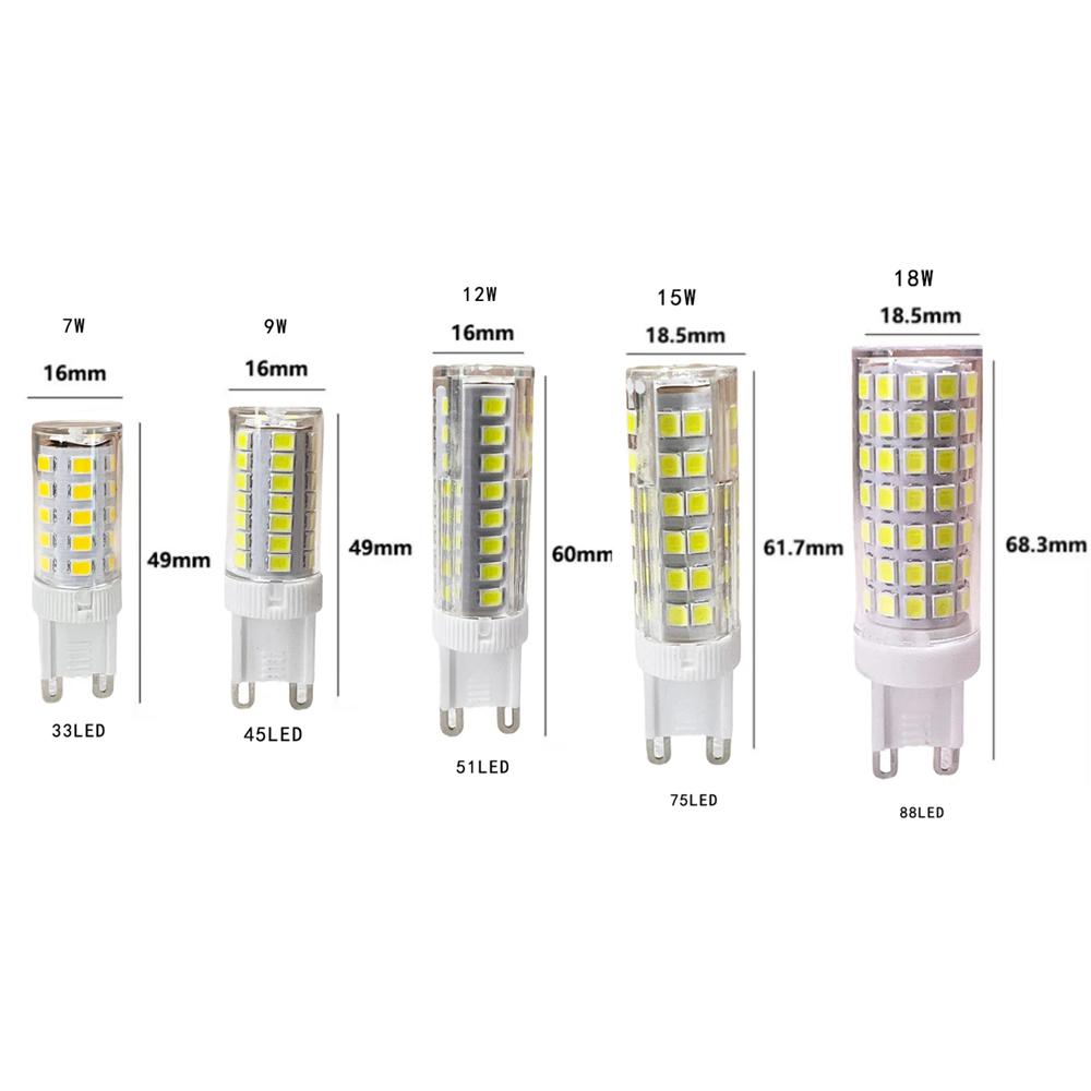 10/20pcs 7W 9W 12W 15W 18W LED Light Bulb Lamp Ac220V Smd2835 Warm/Cool White Home Lamps 360° Decorative Lighting Corn Bulbs
