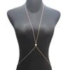 Sexy Chain Pearl Pendant Chest Chain Waist Chain, Simple Cross Bikini Body with Female