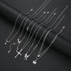 Set de 5 Collares Elegantes Para Mujer Brillantes Zirconia Moda Mariposa Corazón Cruz Lazo Colgantes Collares Joyería de Fiesta Regalo 2026