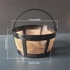 Universal Round Coffee Machine Filter 10 12 Cup Capacity User friendly Plastic Nonrust Steel Design Quick Brews Solution