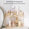Transparent Desktop Corner Shelf Large Capacity Desktop Organizer Cosmetics Storage Holder  Home