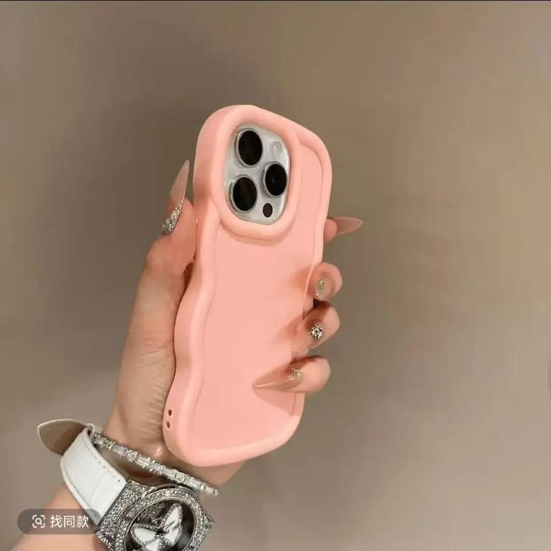 For Redmi Note 14 13 12 11 Pro Plus 12S 11S Pro+ 5G 4G Phone Case 3D Wave Cute Macaron Candy Color Soft Cover