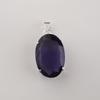 Pendente Fatto a Mano in Argento Sterling 925 con Gemma Iolite per Donna, Gioiello in Argento per Madre/Moglie PP-64-4