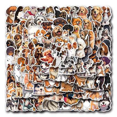 110 New Mixed Dog Mixed Dog Graffiti Stickers Decorate Notebook Luggage Mobile Phone DIY Stickers