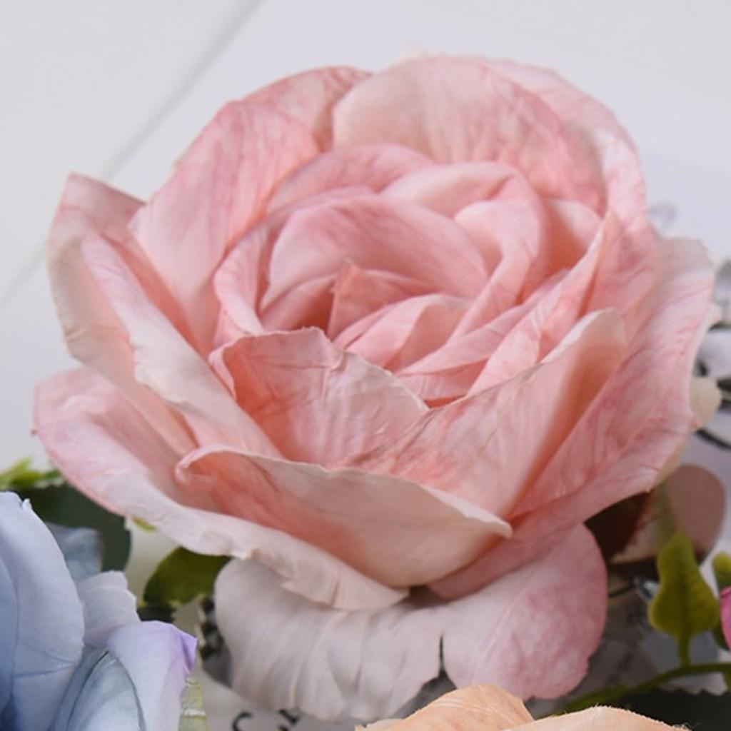 Stoff Blomst Gardinholdere Rose Gardinholdere Dekorative Tauholdere Vindusspenne for Vindusdekor