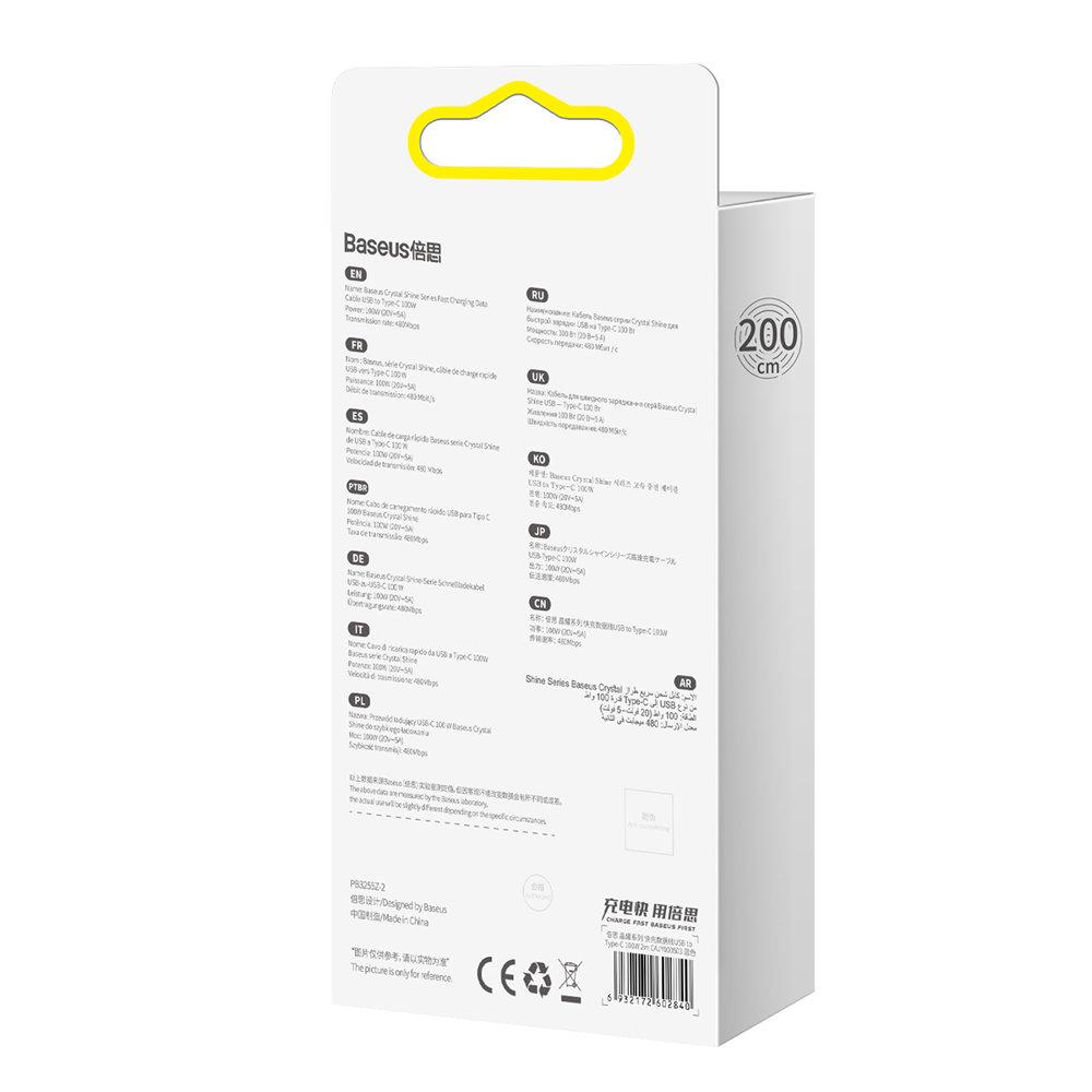 USBC cable for fast charging and data transfer 2m blue