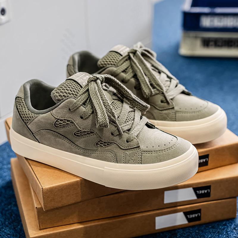Breathable Comfortable Maillard Solid Color Low-Top Sneakers Casual Shoes  New Summer Breathable Season Comfortable Sneaker