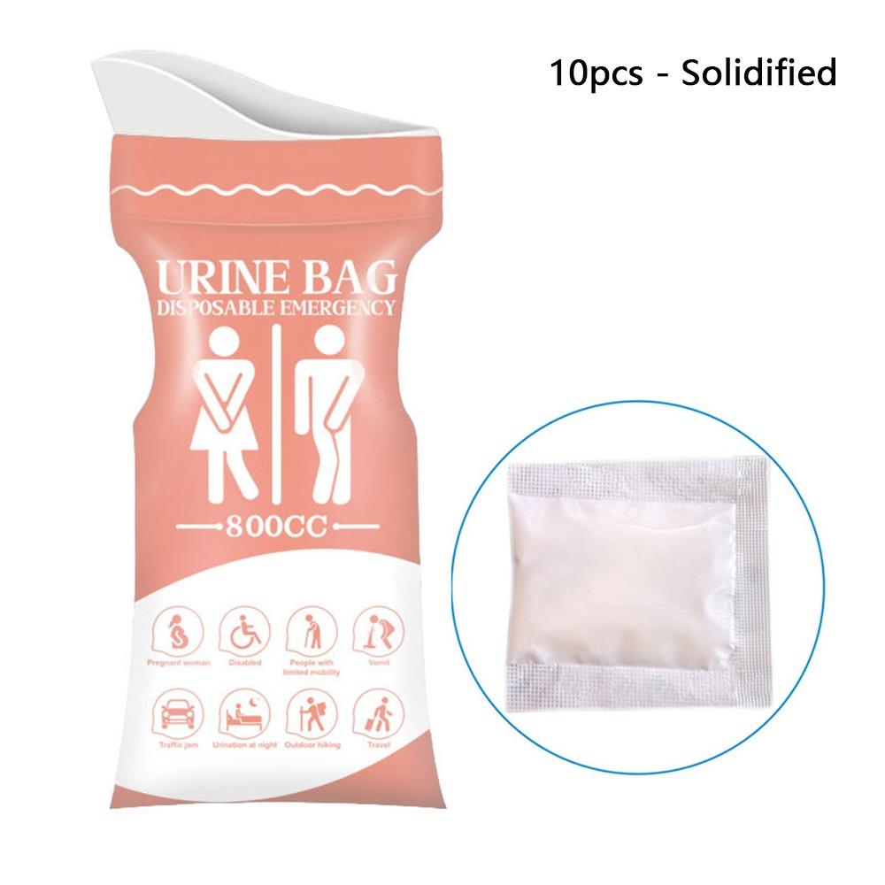 10Pcs Set Cleaning Emergency Urinate Bags Portable Travel Toilet Bag Outdoor Emergency