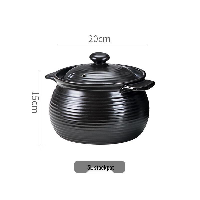 ZISIZ Double Handle Soup Pot