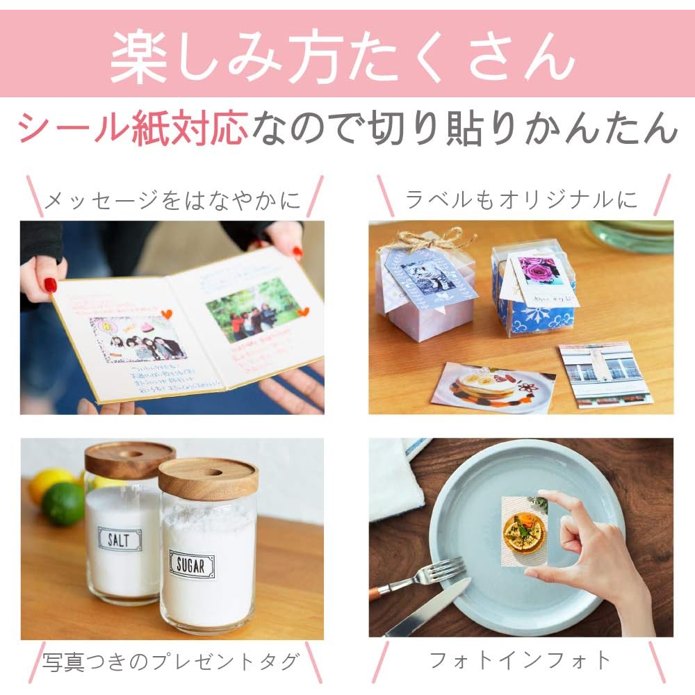 Canon Instant Camera Smartphone Printer iNSPiC ZV-123-PW Pearl White