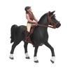Horse Rodeo Figurine Children Kid Simulated Farm Horse Rider Model Toy Birthday Gift OrnamentPink Horseman