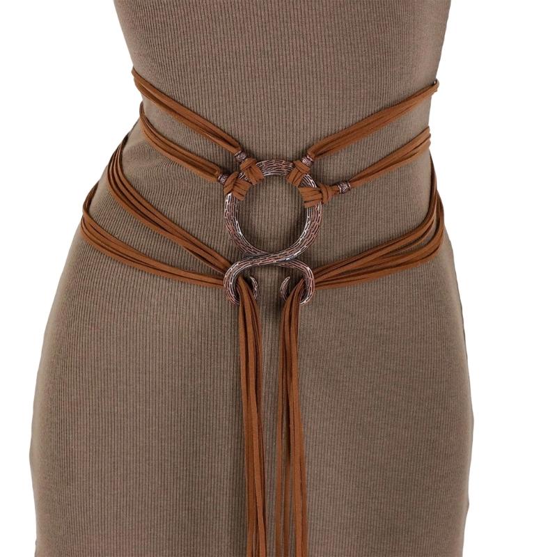 

Регулируемый поясной ремень Эргономичный корсет для талии Для косплея Наружных активностей Прочная металлическая пряжка Аксессуар коричневый