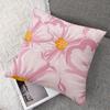 Blush Cosmos Square Jacquard Pillow Cover for Sofa Office Waist Cushion Cover Home Decorative Pillowcase