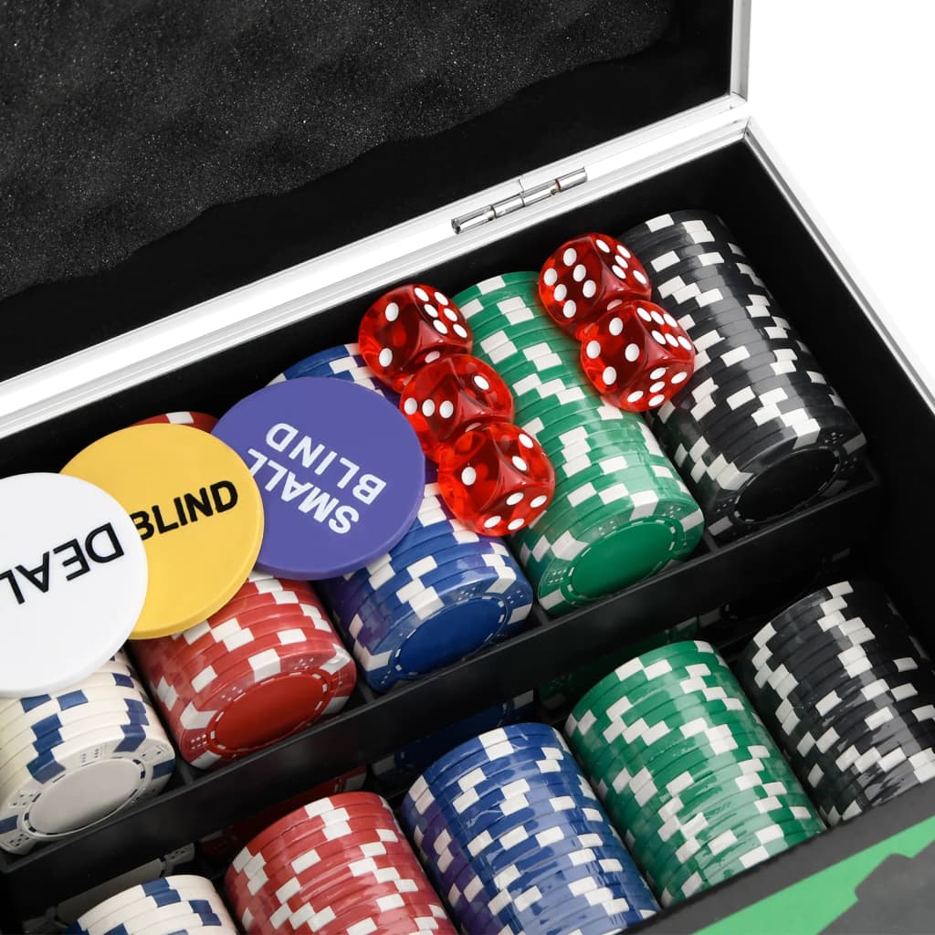 Vidaxl Poker Chip Set, 300 Pcs, 11.5 G