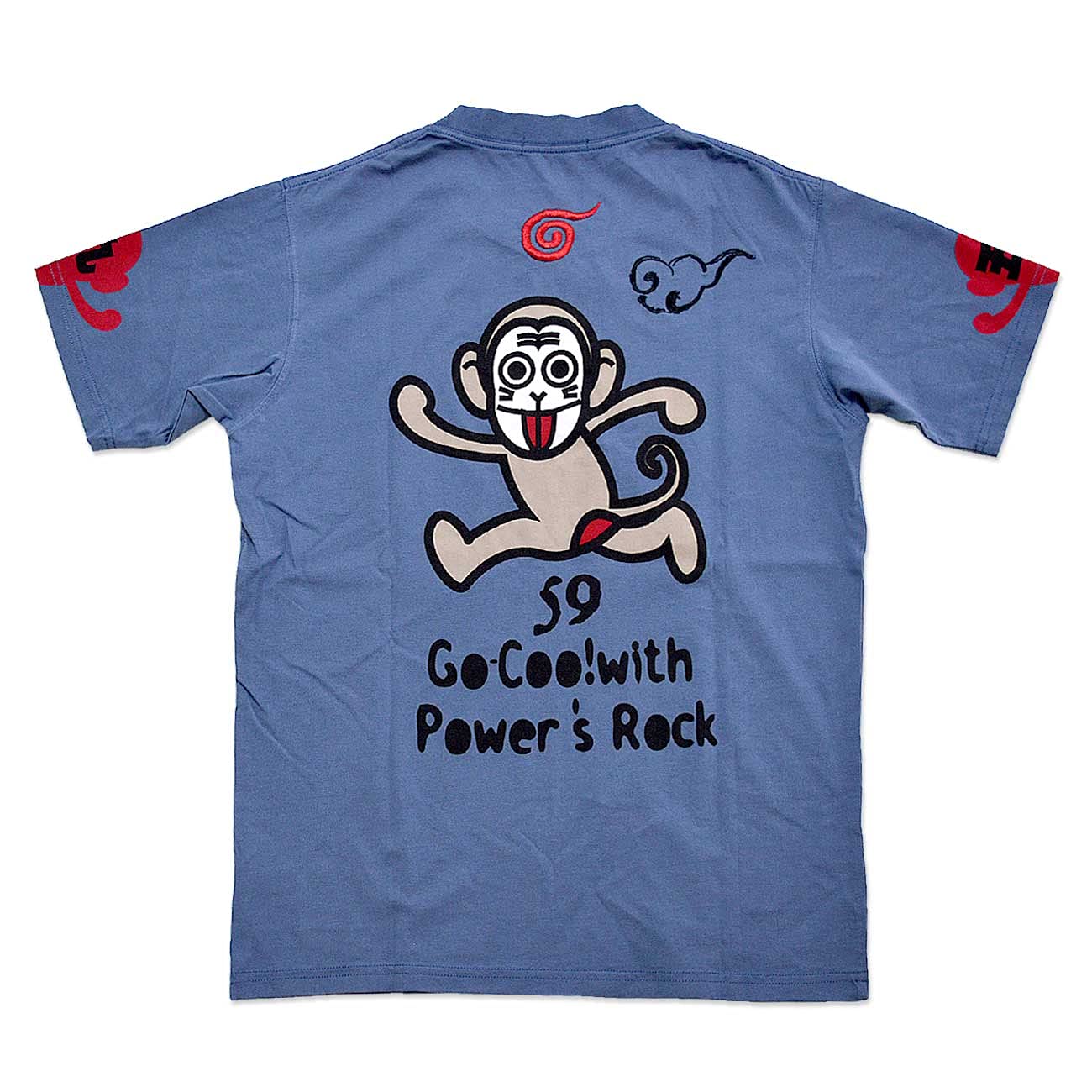 

Goku Honpo Sanzaru Short Sleeve (Goku Honpo) T-shirt (Blue, L) синій