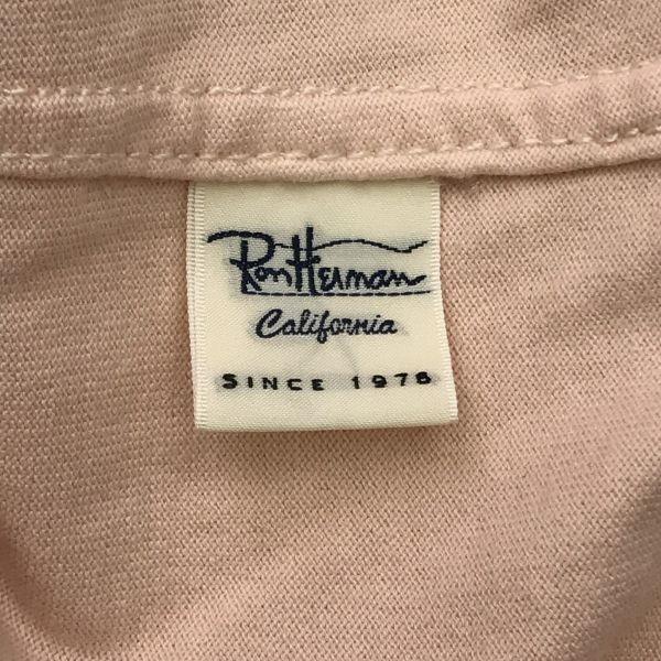 Ron Herman Cotton 3/4 Sleeve Double Riders Jacket Military Style Blouson Outer Men's S Pink(USED)