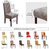 1/2/4/6PCS Elastic Chair Cover Luxury Jacquard Chair Seat Slipcover For Kitchen Wedding Banquet Washable Removable Protector