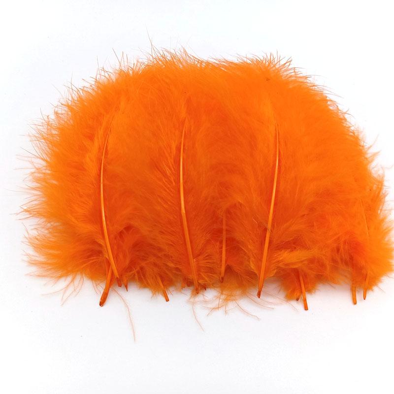 20Pcs Turkey Marabou Feathers Plumes DIY Creative Leisure Decoration Wedding Carnival Handicrafts Accessories Fly Tying Material
