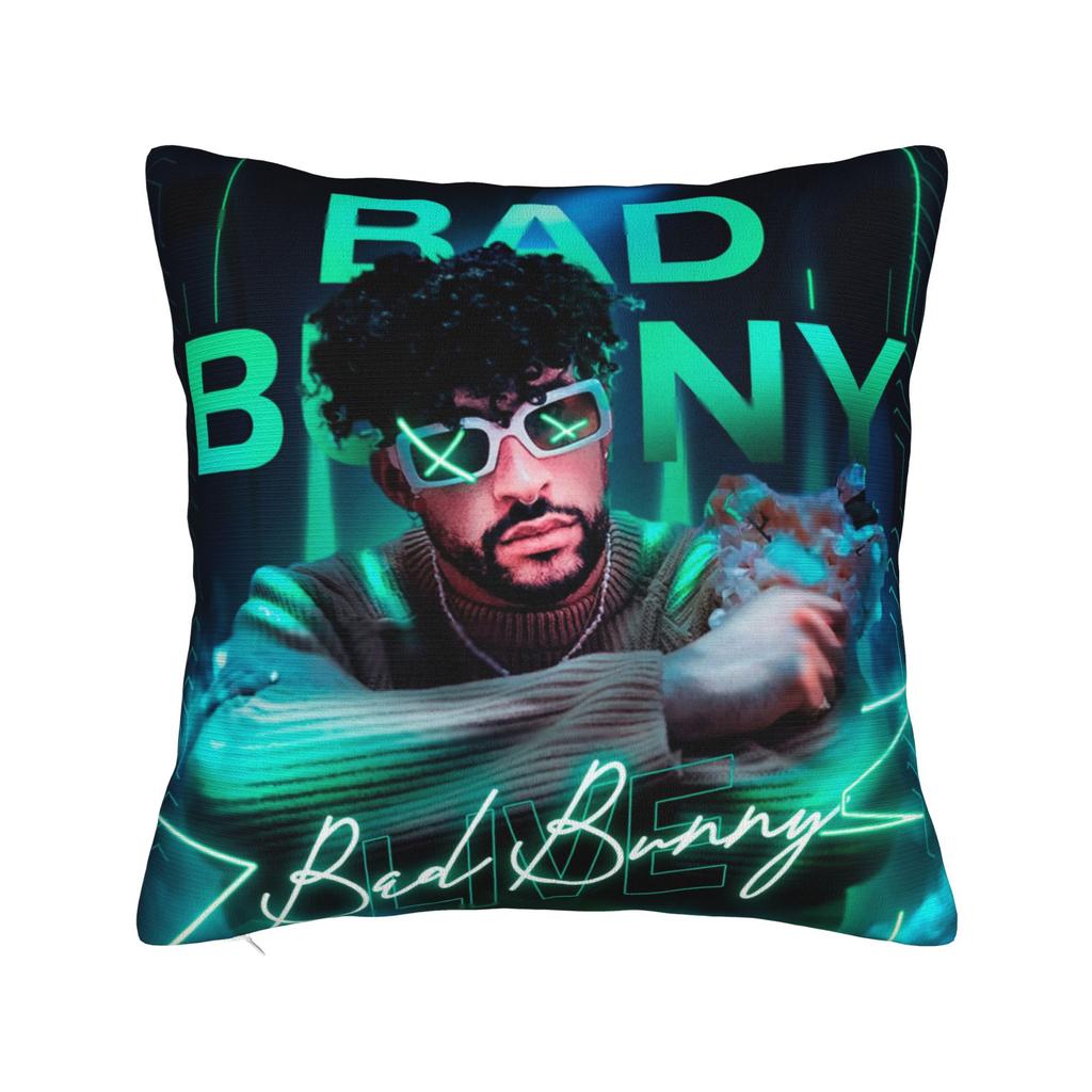 Bad Album Cute Pattern Square Pillow Covers Polyester Room Bunny Cushion Cover Creative Home Decoration Pillow Cover 45*45