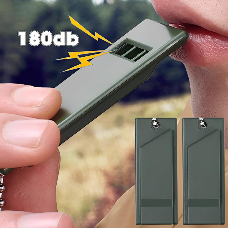 3pcs High-Decibel 3-Frequency Survival Whistle - Portable, Durable PE Material for Camping & Hiking Emergencies