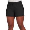 Summer Women Pants Elastic Casual Sports Shorts High Waist Big Pockets