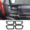 Fit For Toyota Tacoma 2016- Black ABS Interior Door Handle Bowl Trim